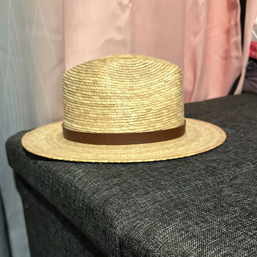 NWT Women’s Tan Straw Fedora Hat - Picture 2 of 8